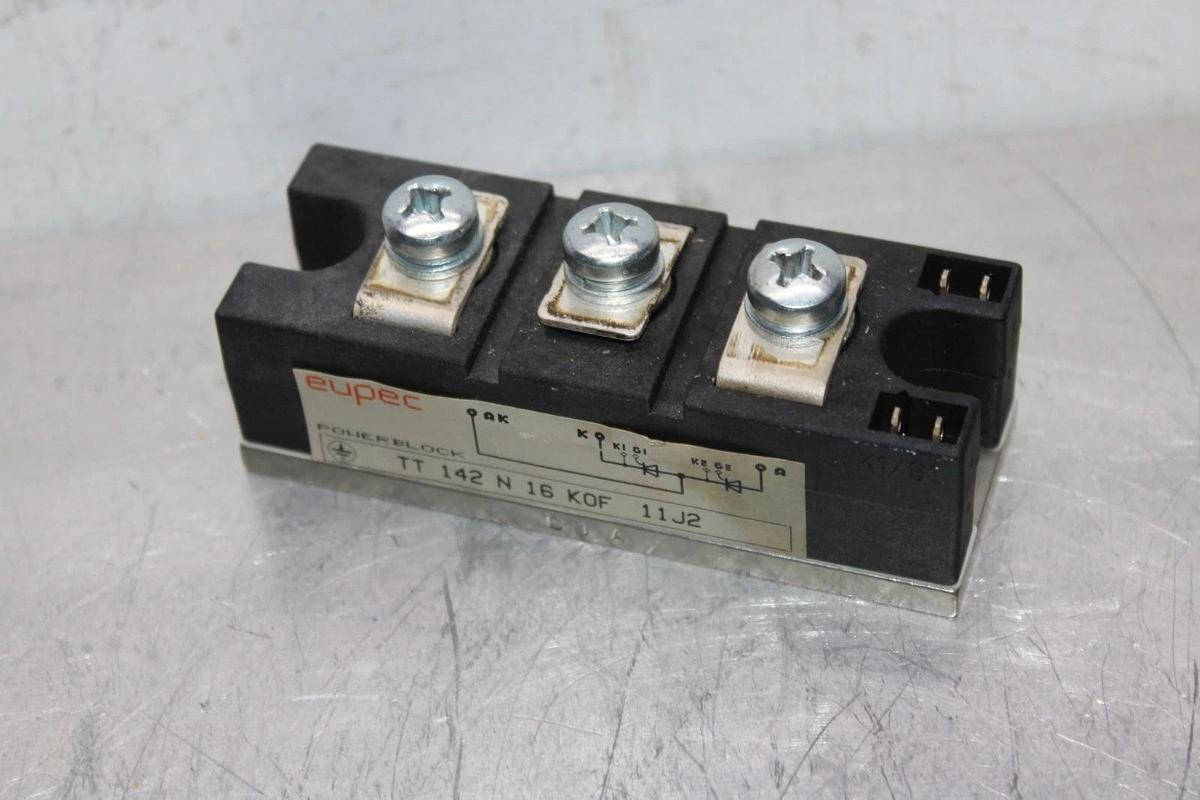 Used EUPEC IGBT POWERBLOCK MODULE TT-142-N-16-KOF-11J2 **WARRANTY INCLUDED**
