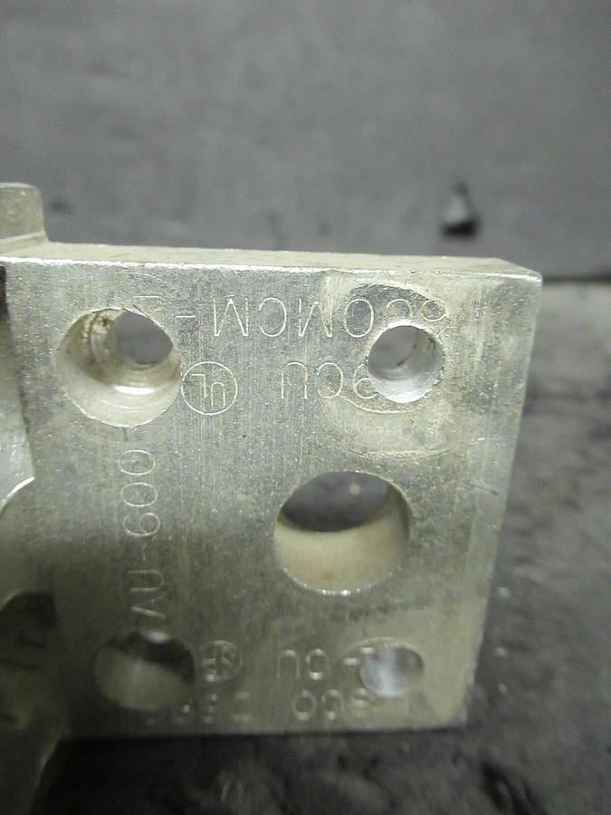 Used (3 QTY) ILSCO D899 2 DOUBLE BARREL MECHANICAL CONNECTOR LUG TAPS 600MCM - #2