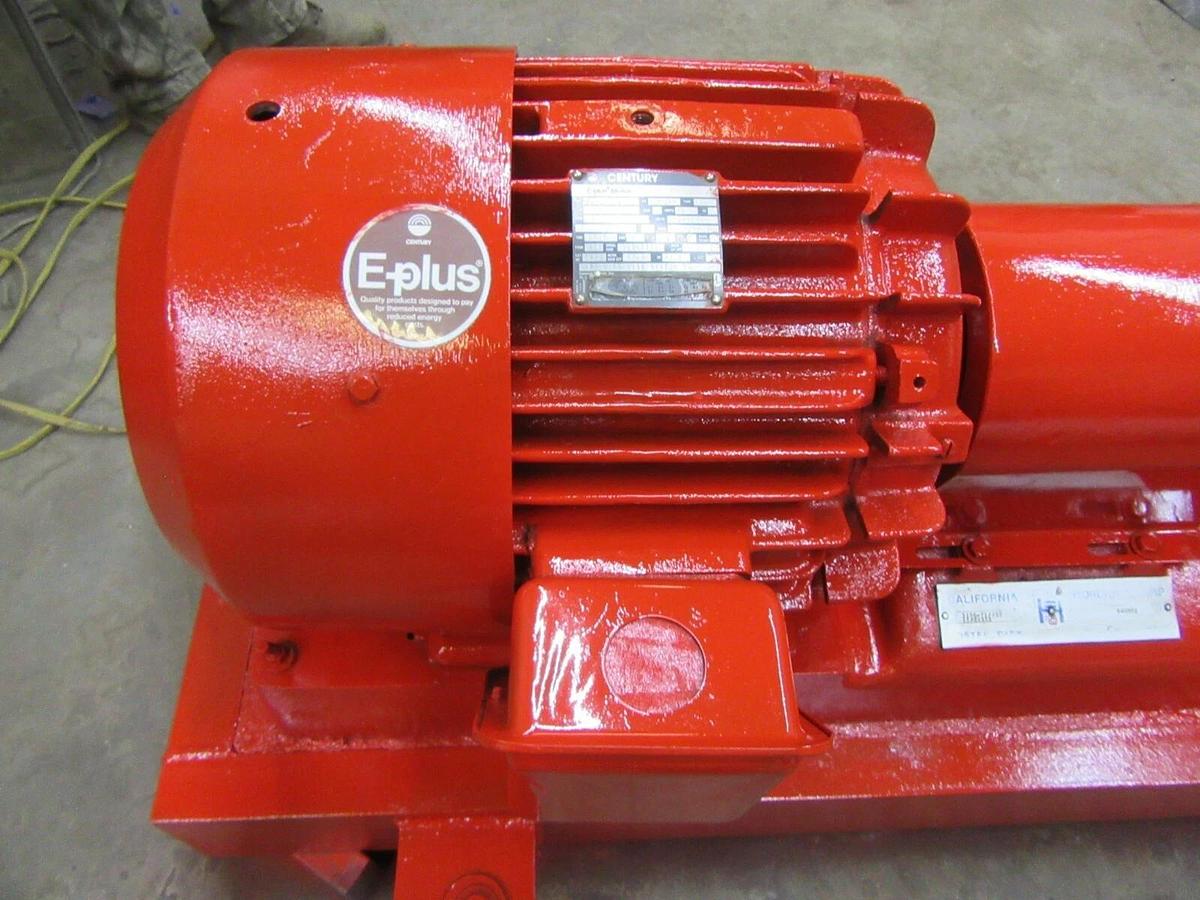 Used 25 HP STERLING PEERLESS 1.5" X 3" CENTRIFUGAL WATER PUMP 316SS 225 GPM 8" IMP