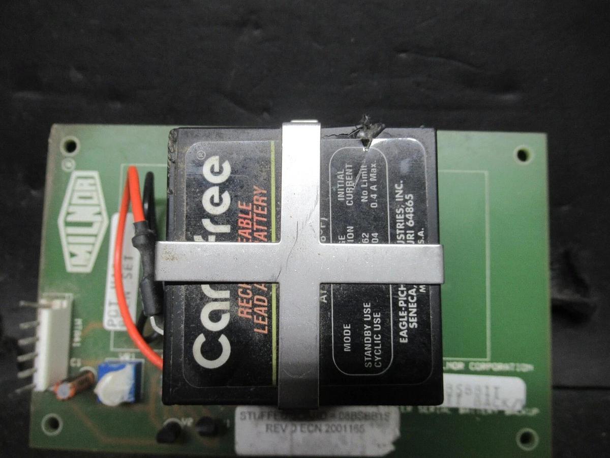 Used PELLERIN MILNOR BACK-UP BATTERY BOARD 08BSBB1T **WARRANTY INCLUDED**