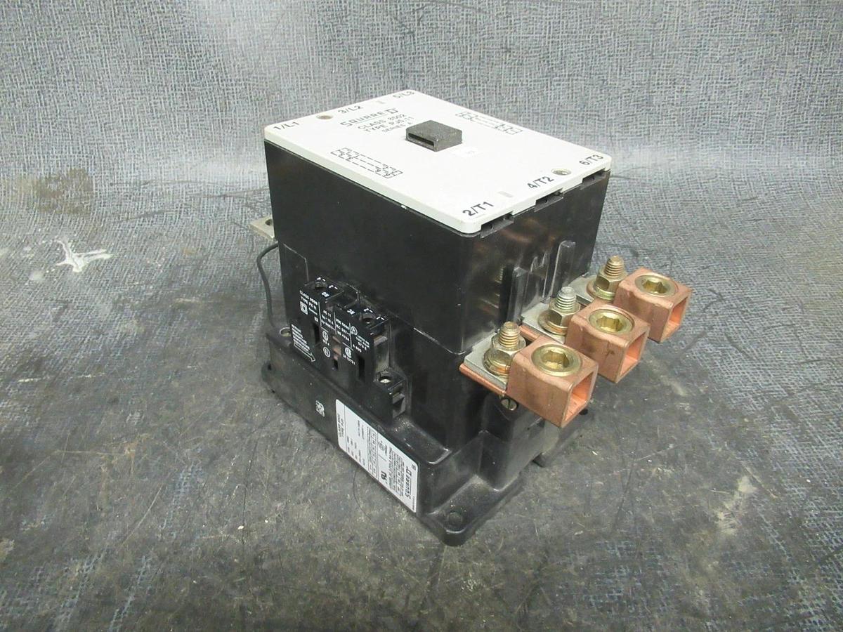 Used SQUARE D CONTACTOR 8502PJ5 PJ5.11 160 AMP 600 VAC 125 HP 3-PHASE 3-POLE