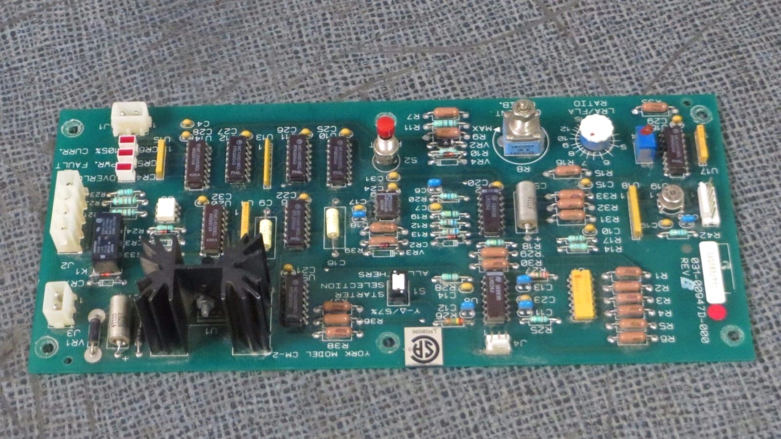 Used YORK CURRENT CONTROL CM-2 CIRCUIT BOARD MODEL 031-00947D-000 REV B **WARRANTY**