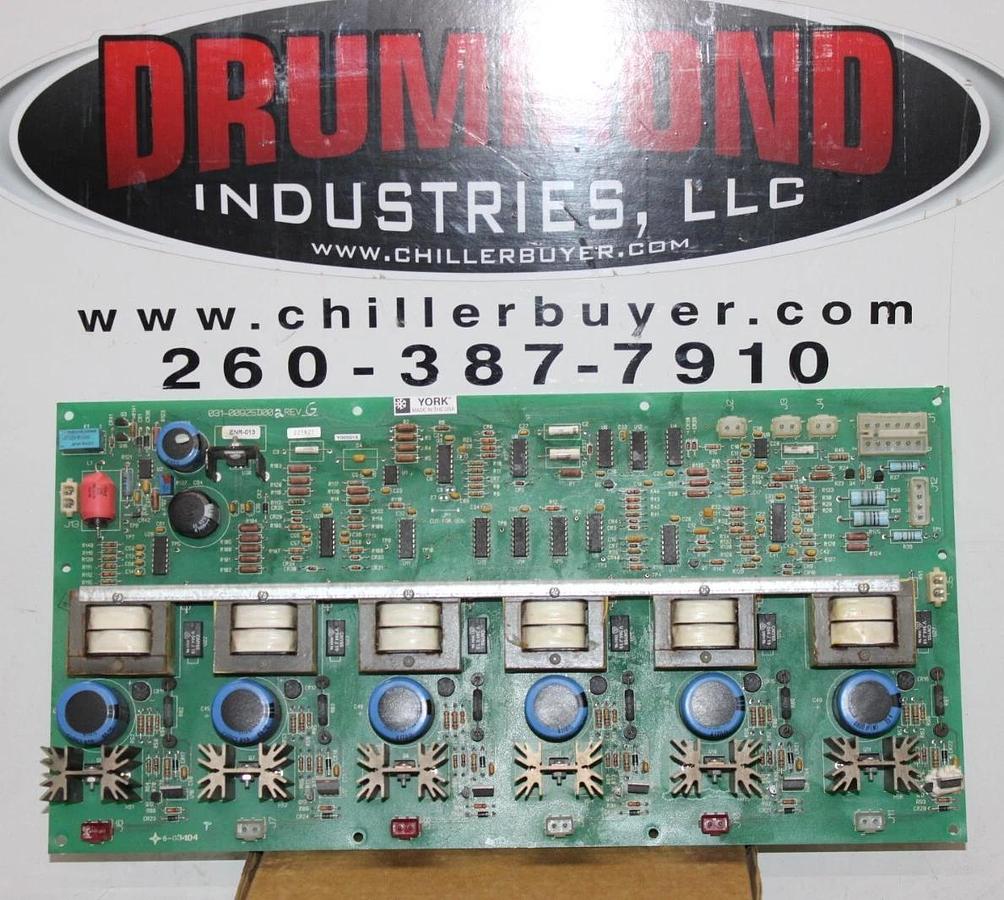 Used YORK HVAC CHILLER STARTER CIRCUIT BOARD 031-00925D002 REV. G *WARRANTY INCLUDED*