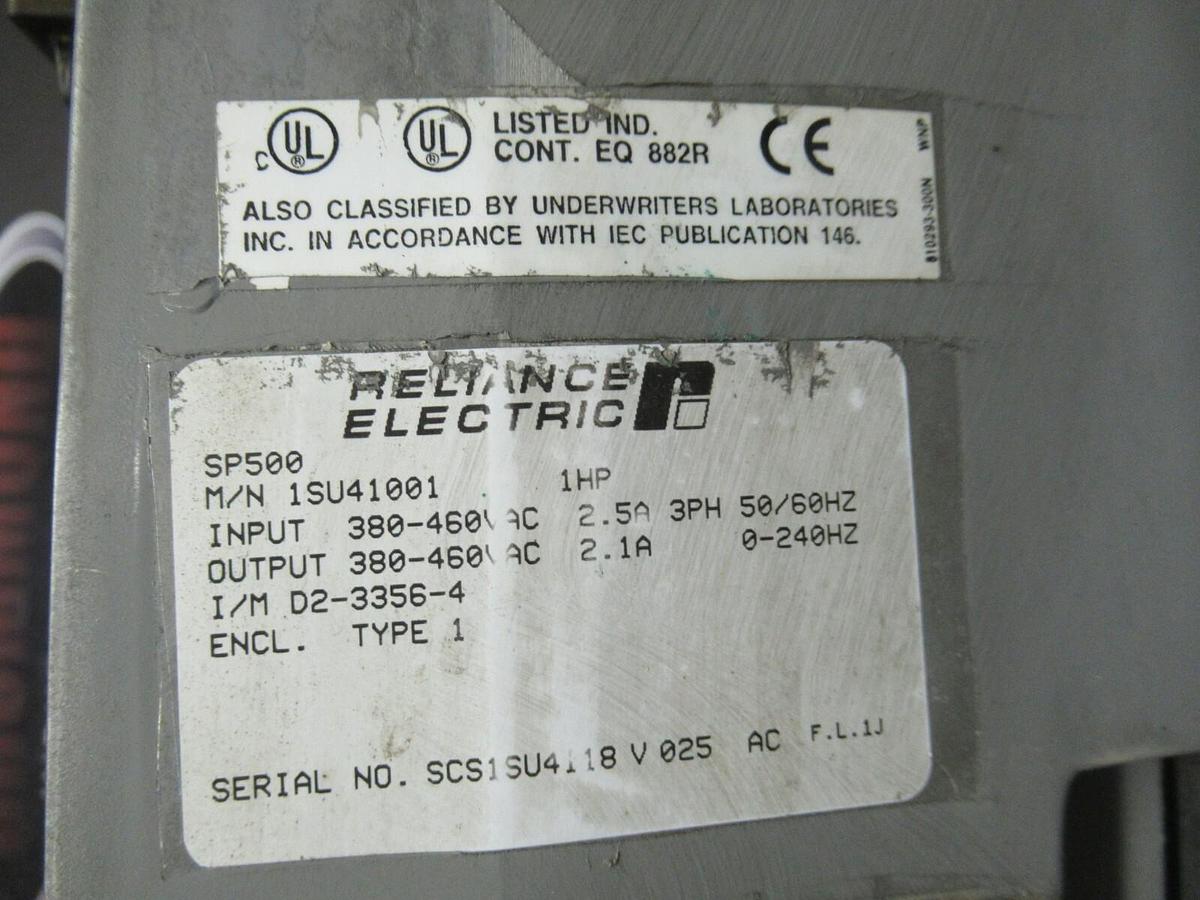 Used RELIANCE ELECTRIC VS AC DRIVE 1SU41001 1 HP **READ DESCRIPTION**