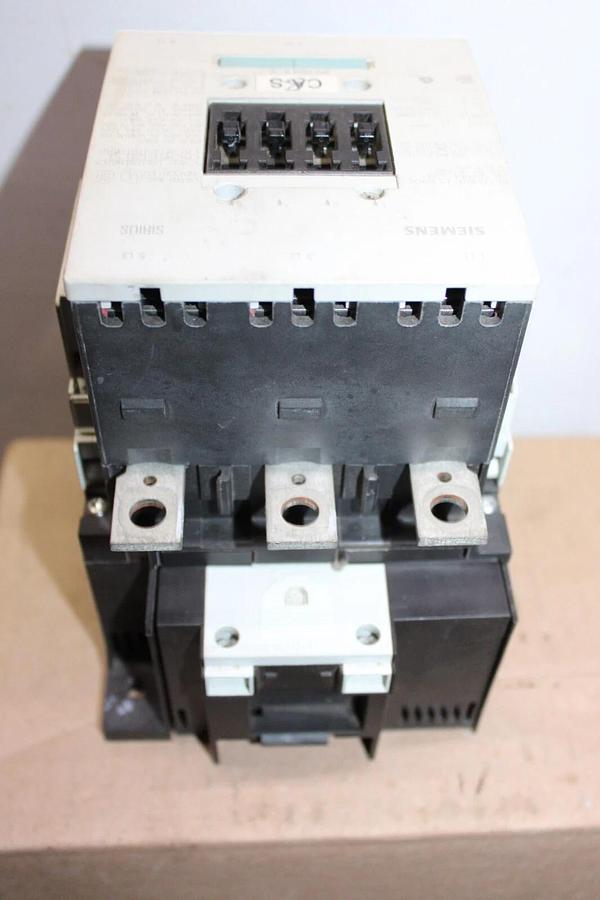 Used SIEMENS SIRIUS CONTACTOR 3RT1054-6 600 VAC 140 AMP 3-PHASE 125 HP COIL: 120V