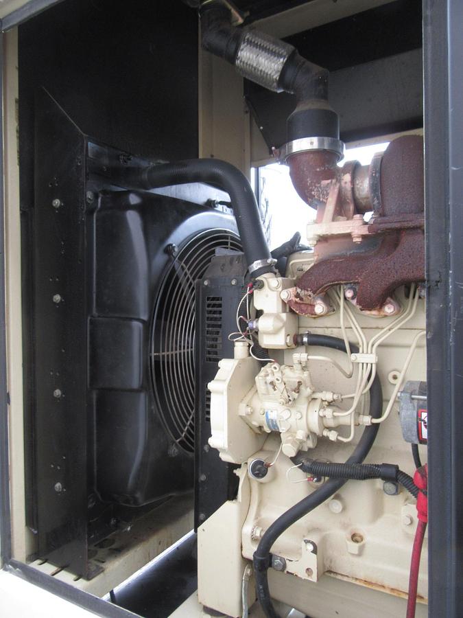 Used 50 KW DIESEL GENERATOR  KOHLER 120/240V JOHN DEERE ENCLOSED VIDEO WE SHIP 55KW