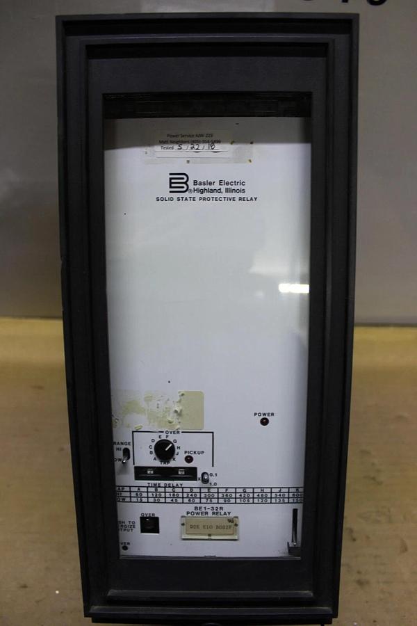 Used BASLER ELECTRIC POWER SOLID STATE PROTECTIVE RELAY BE1-32R **WARRANTY**