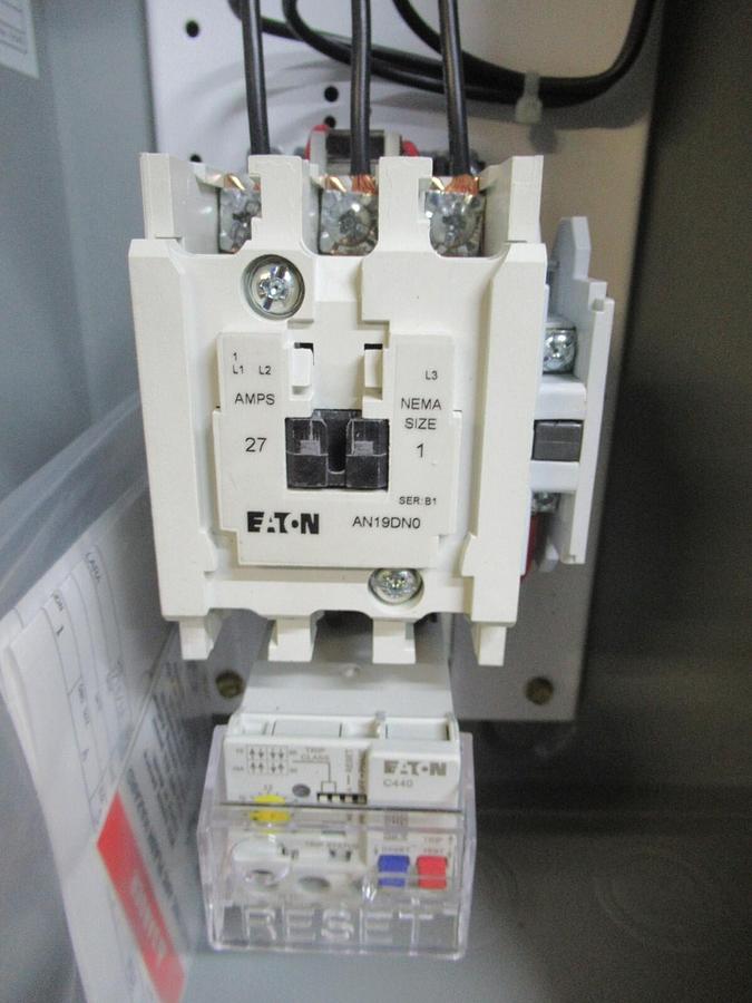 NEW SURPLUS EATON COMBINATION STARTER ECN1611AAB MODS: R63/C W/ AN19DN0 120 COIL