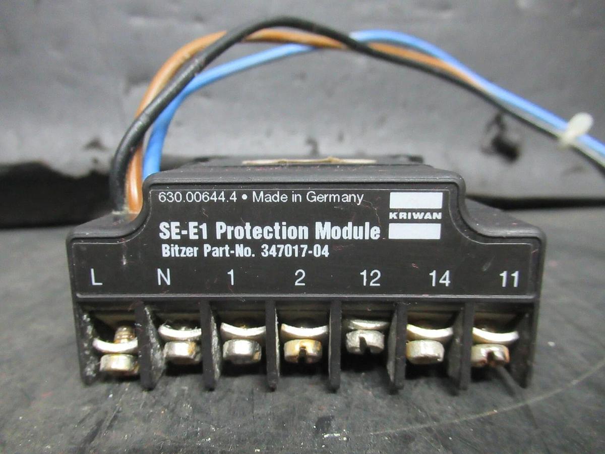 Used KRIWAN SE-E1 PROTECTION MODULE 347017-04 24 VAC 3 VA 50/60 HZ **WARRANTY**