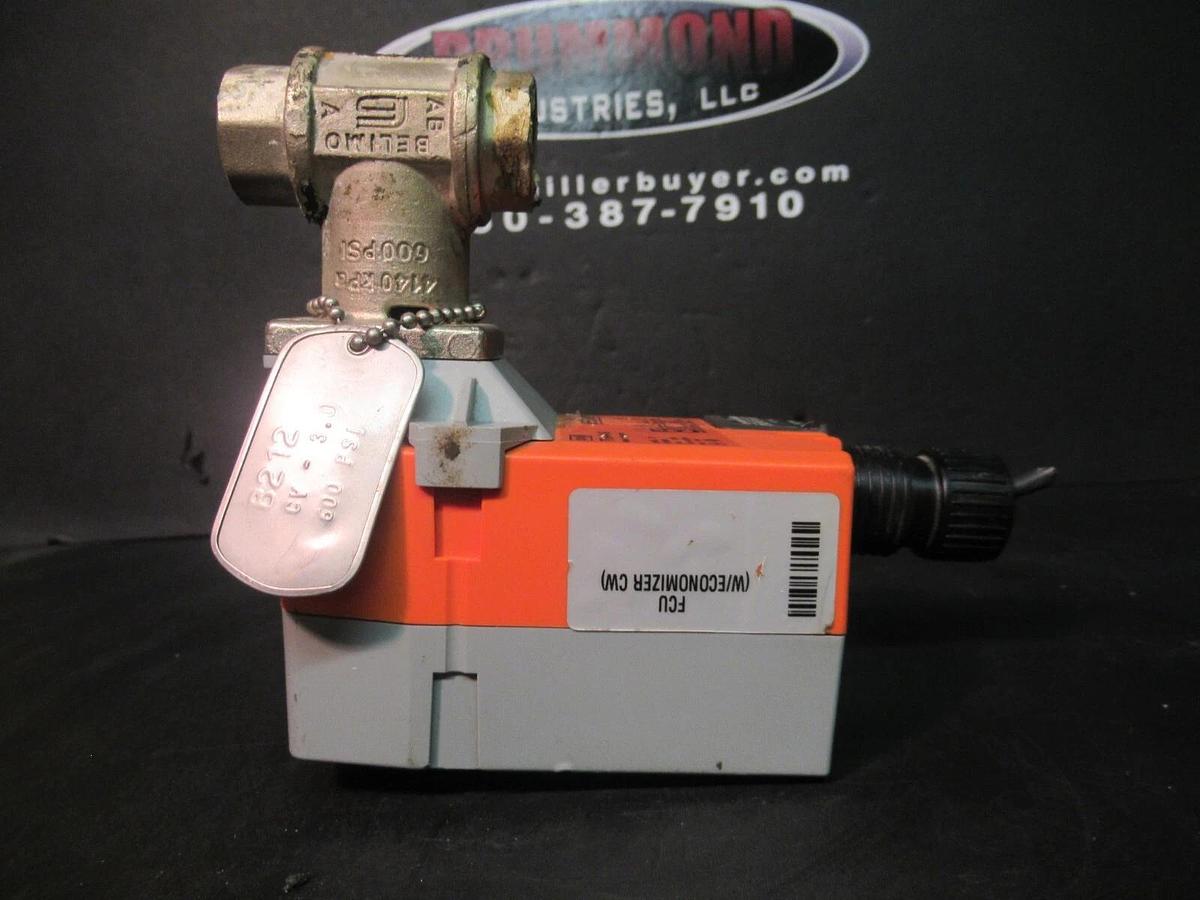 Used BELIMO 3-WAY SPRING ACTUATOR TF24-3 24 VAC 2.5 WATT 600 PSI NEMA 2 CLASS 2
