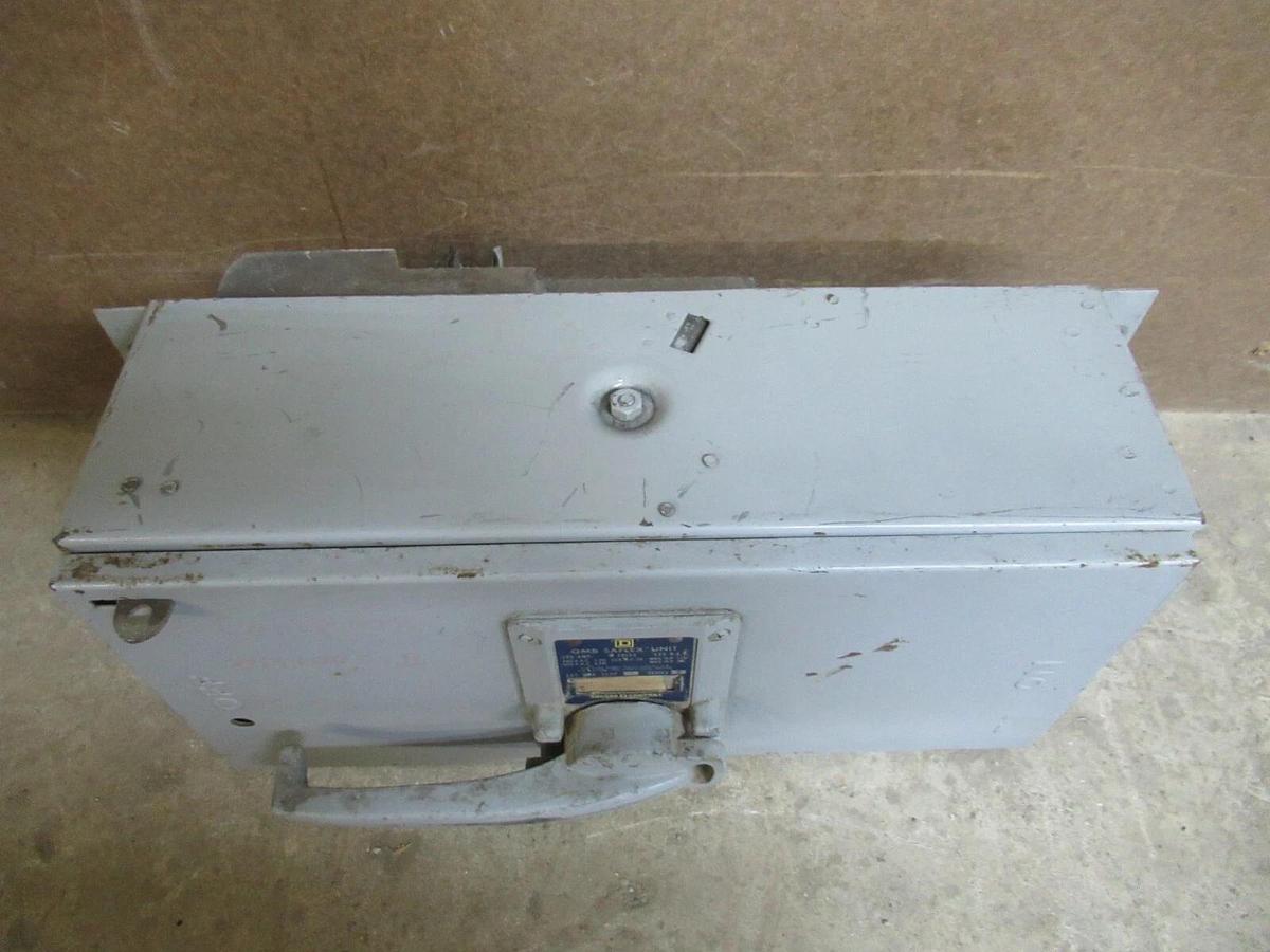 Used SQUARE D QMB SAFLEX UNIT QMB-3620-J 200 AMP 600 VAC 3-POLE 3-PHASE 125 HP