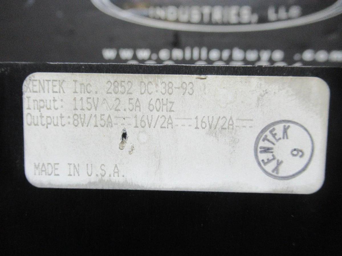 Used XENTEK POWER SUPPLY 2852 DC38-93 115 VOLT 2.5 AMP 60 HZ **WARRANTY INCLUDED**