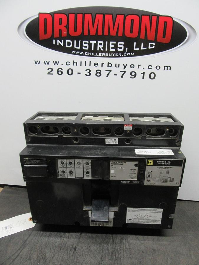 Used SQUARE D CIRCUIT BREAKER NXP361200GMT 1200 AMP 600V W/ ARP100 AND GROUND FAULT