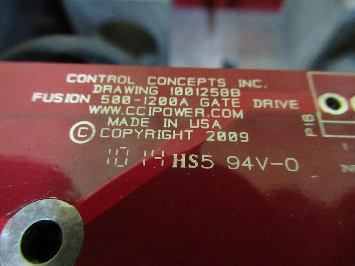 Used CONTROL CONCEPTS SCR POWER CONTROLLER FUSION-ZC 24-600 VAC 500 AMP SINGLE PHASE