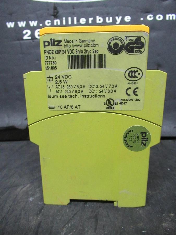 Used PILZ SAFETY RELAY PNOZ-X8P 24 VDC 2.5 WATT 240 VAC 8 AMP **WARRANTY**