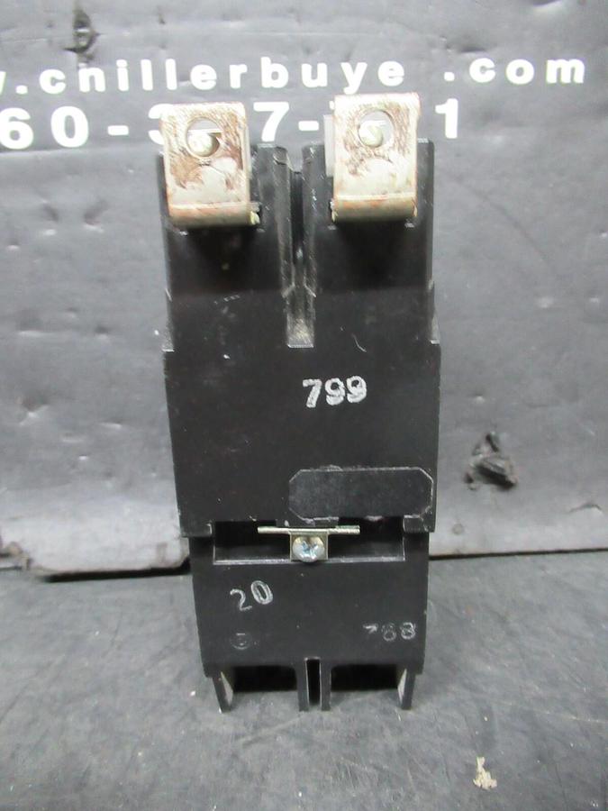 Used GE CIRCUIT BREAKER E11592 HACR-TEY-M02 ISSUE: RT-247 277-480 VAC 20 AMP 2-POLE