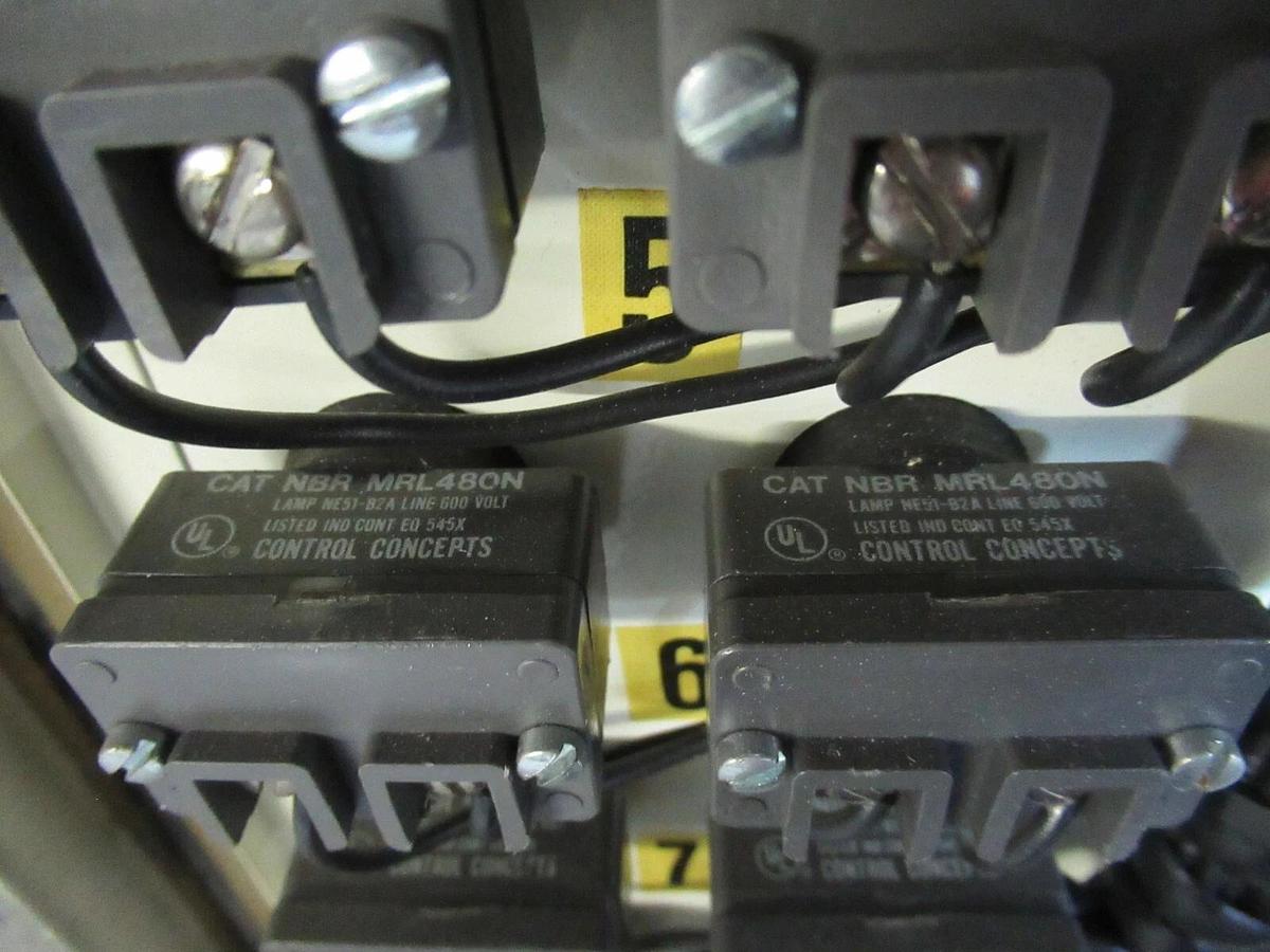 Used FRAKO REACTIVE POWER RELAY FUSE MONITOR CABINET F-839.12 SI77-412-2750