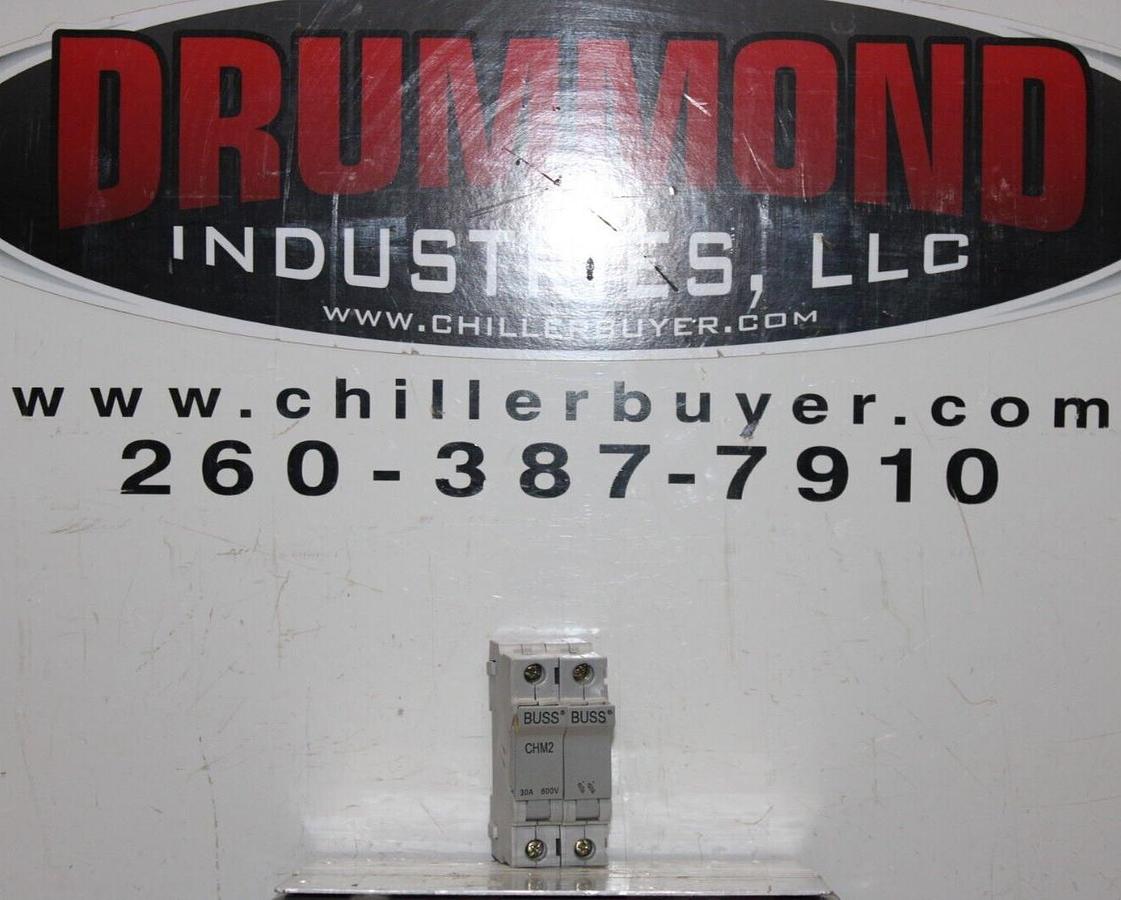 Used BUSS FUSE HOLDER CHM2 600 VOLT 30 AMP 2-POLE **WARRANTY INCLUDED**