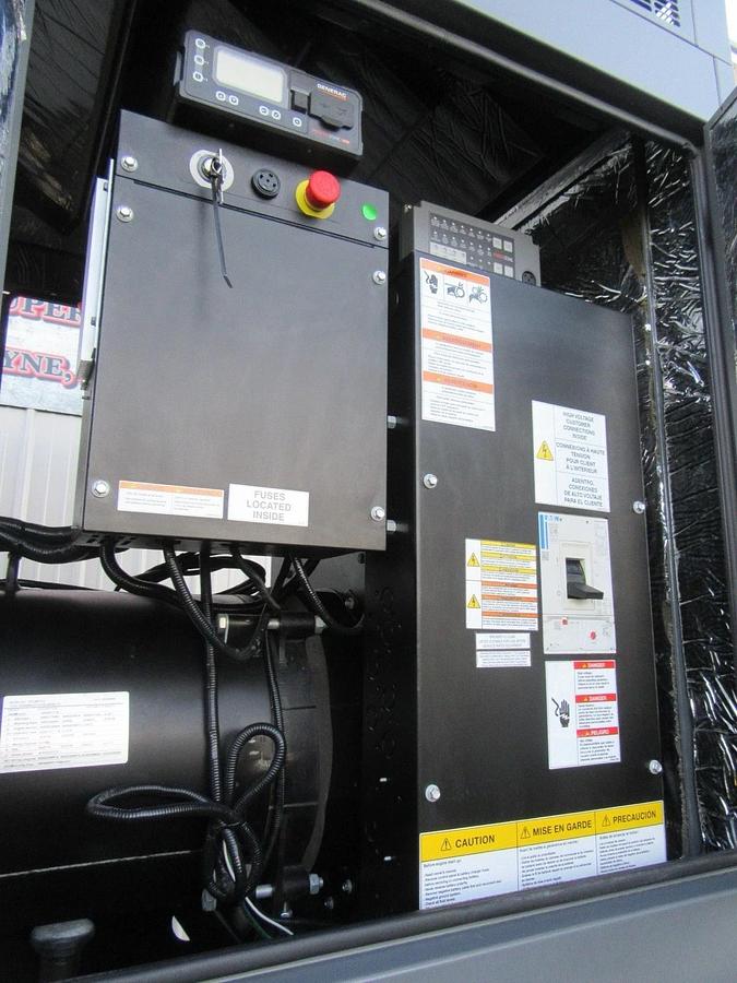 Used 80 KW DIESEL GENERATOR GENERAC 120/240V FPT BRAND NEW SOUND ENCLOSED VIDEO 50 KW