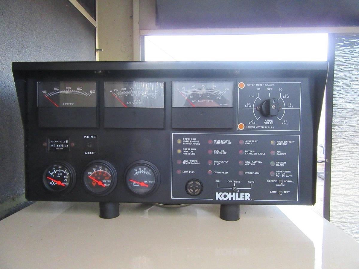 Used 40KW DIESEL GENERATOR KOHLER 120/240 V JOHN DEERE ENCLOSED VIDEO WE SHIP 40 KW