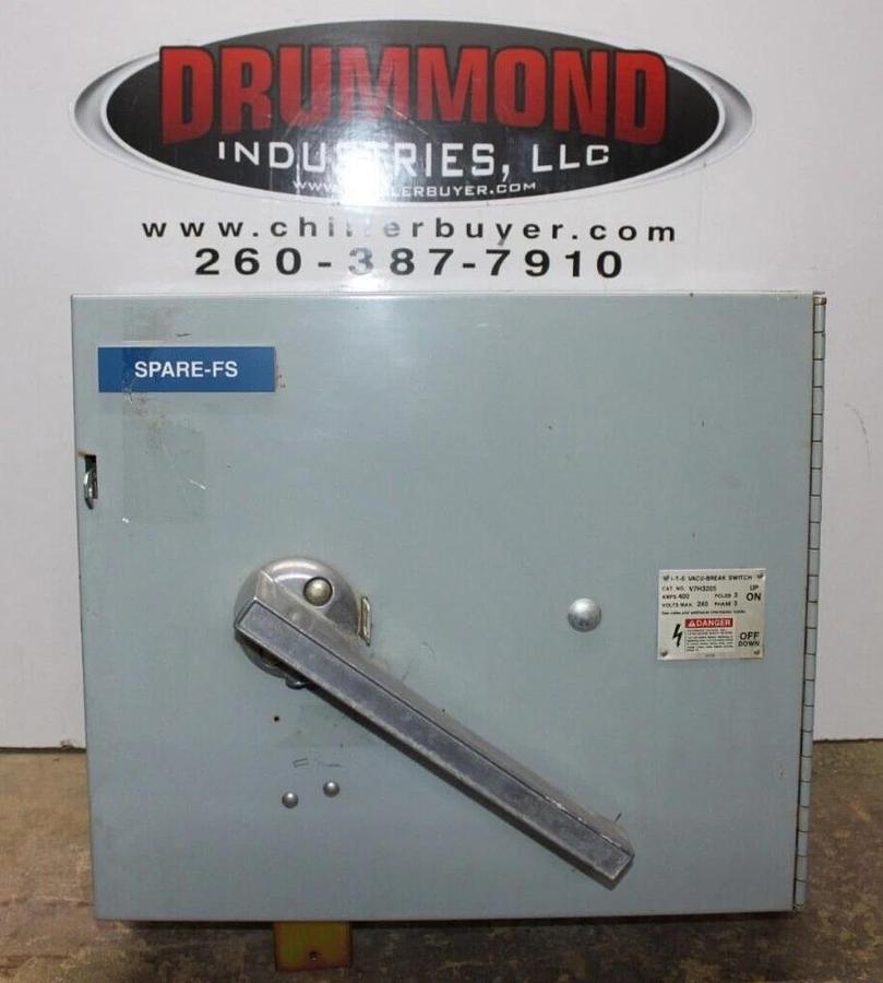Used SIEMENS VACU-BREAK DISCONNECT SWITCH V7H3205 400 AMP 240 VOLT 3-PHASE 3-POLE