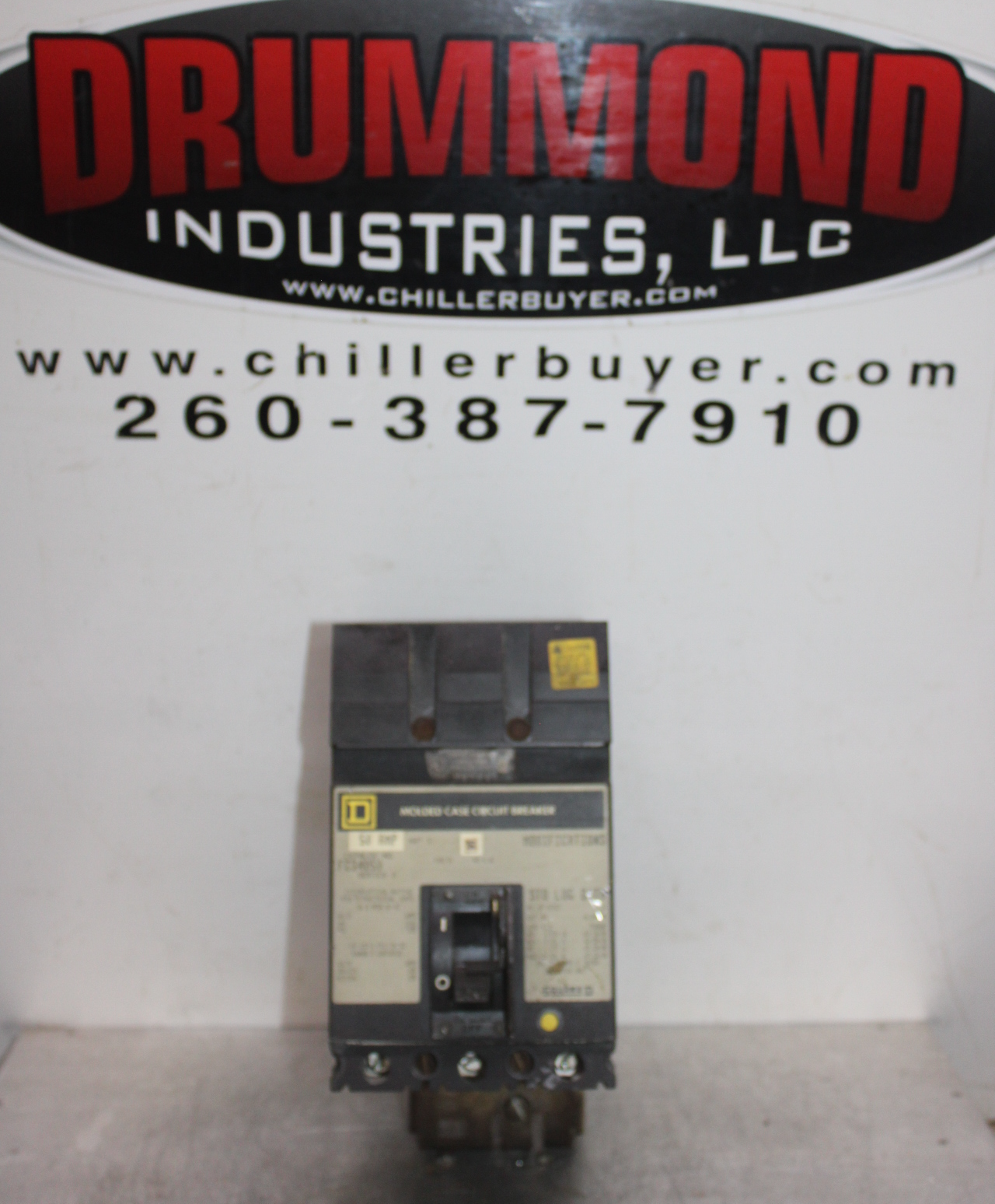 Used SQUARE D I-LINE CIRCUIT BREAKER KC34225 SERIES 2 225 AMP 480 VAC 3-POLE
