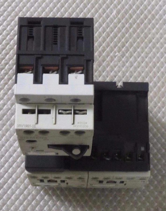 Used SIEMENS SIRIUS MOTOR START SET 1.4-2 AMP # 3RV1011-1BA10 W/ 3RT1016-1BB42 X 2