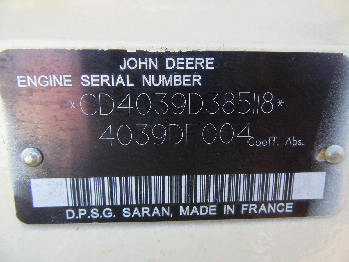 Used 30KW DIESEL GENERATOR KOHLER 120/240 V JOHN DEERE 12-LEAD RECONNECTABLE