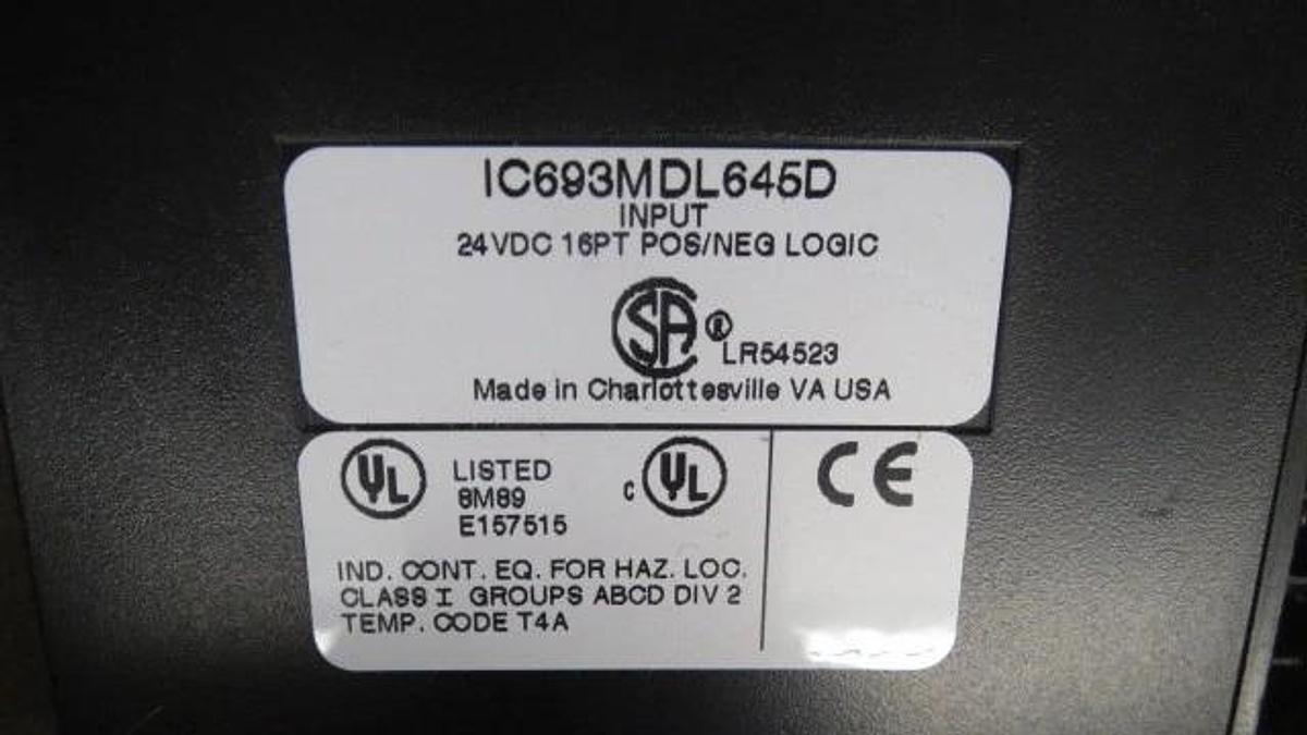 Used GE FANUC 90-30--INPUT MODULE---IC693MDL645D **WARRANTY INCLUDED**