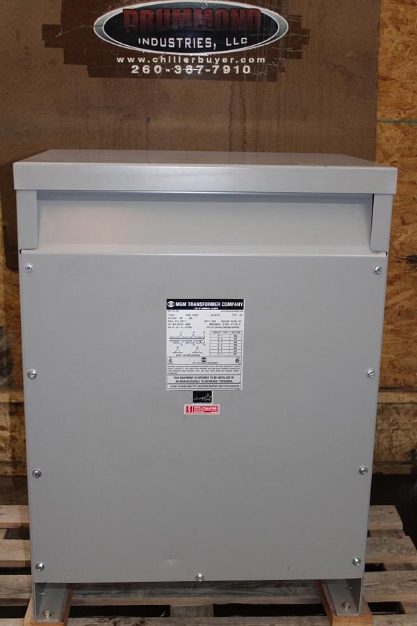 75 kVA MGM TRANSFORMER AD370-J0994 HIGH: 480V LOW: 600V 3-PHASE 60 HZ