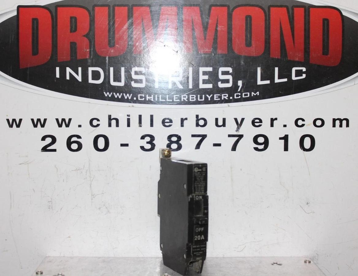 Used GENERAL ELECTRIC HACR CIRCUIT BREAKER M-1068 E11592 20 AMP 277 VOLT