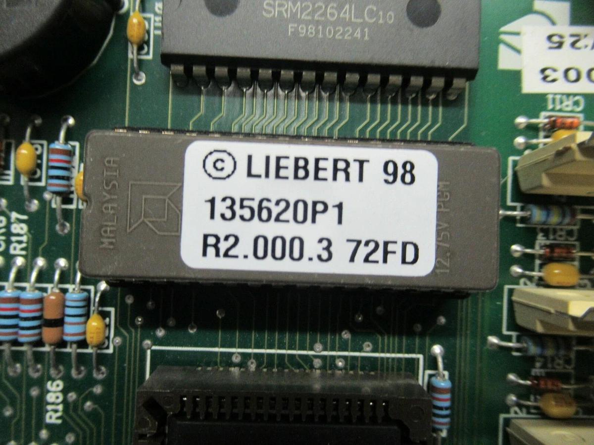 Used LIEBERT 98 135620P1 R2.000.9 72FD MICROCONTROLLER CONTROL BOARD 4D14572P6