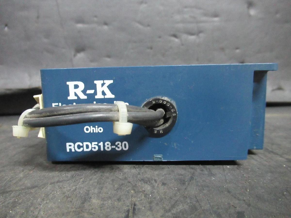 Used RK ELECTRONICS RC NETWORK RCD518-30 480 VAC 7 WATT 18 OHM **WARRANTY**