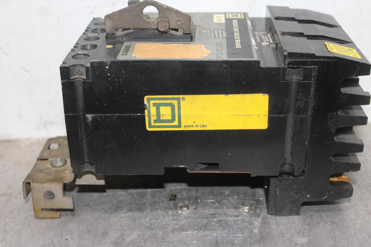 Used SQUARE D I-LINE CIRCUIT BREAKER FH26020AB 20 AMP 600 VAC 2-POLE