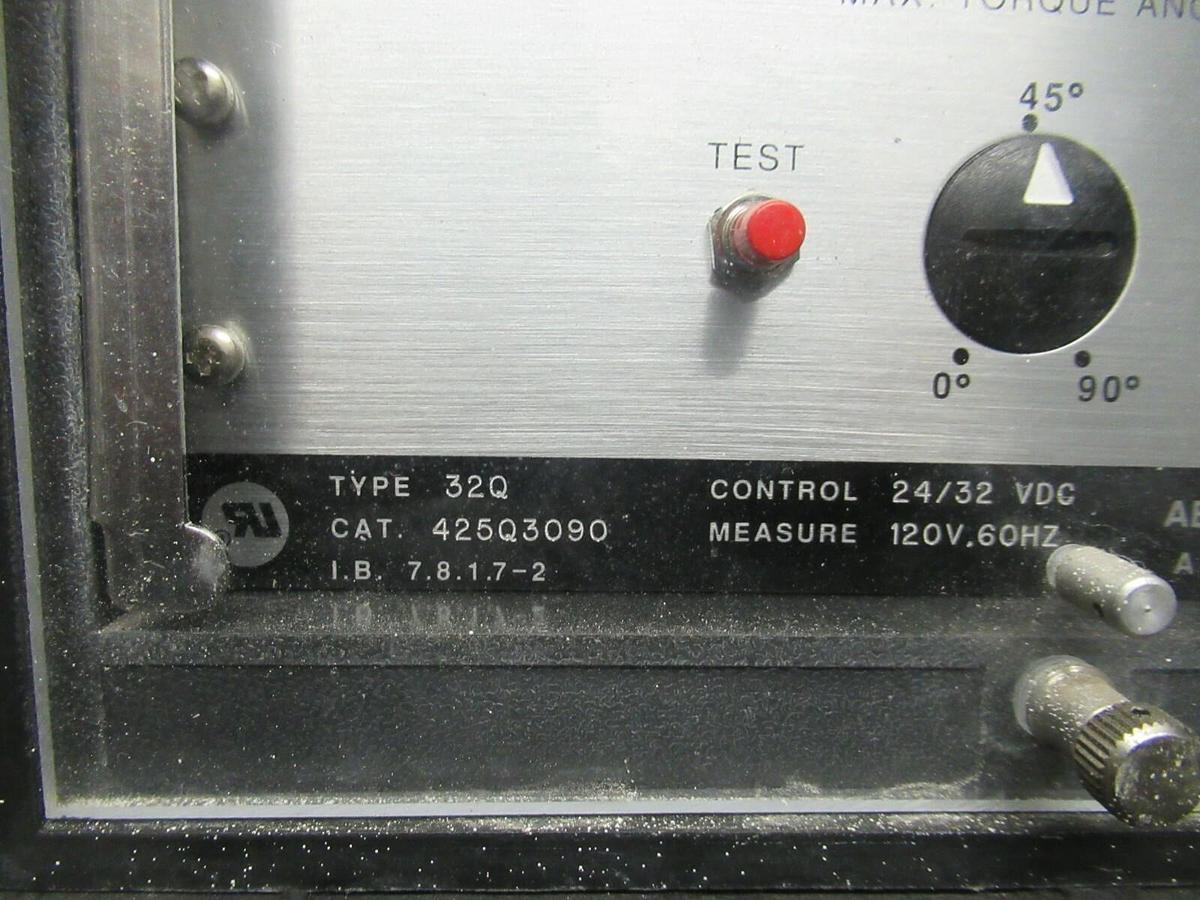 Used CIRCUIT SHIELD DIRECTIONAL RELAY TYPE 32Q 425Q3090 ABB T&D COMPANY 24/32 VDC