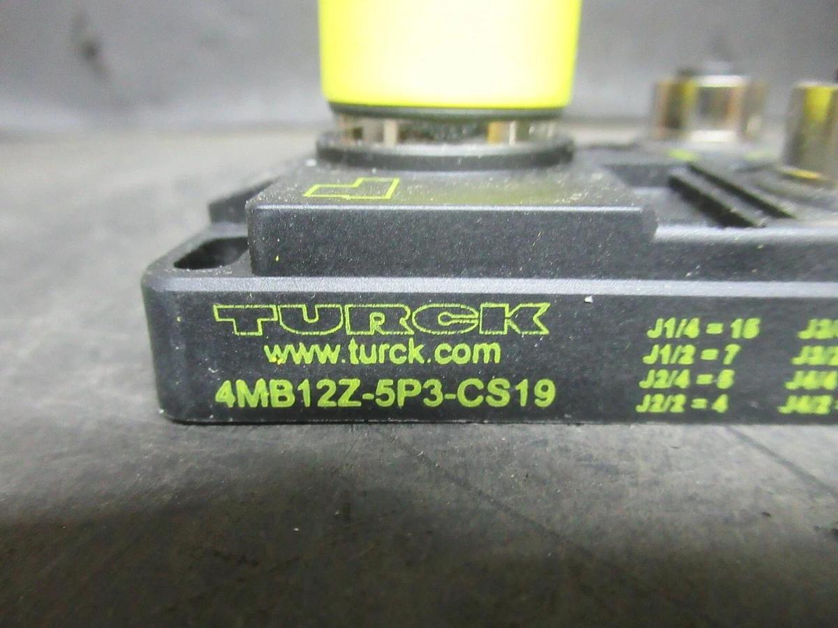 Used TURCK ACTUATOR AND SENSOR JUNCTION BOX 4MB12Z-5P3-CS19 E8026485 **WARRANTY**