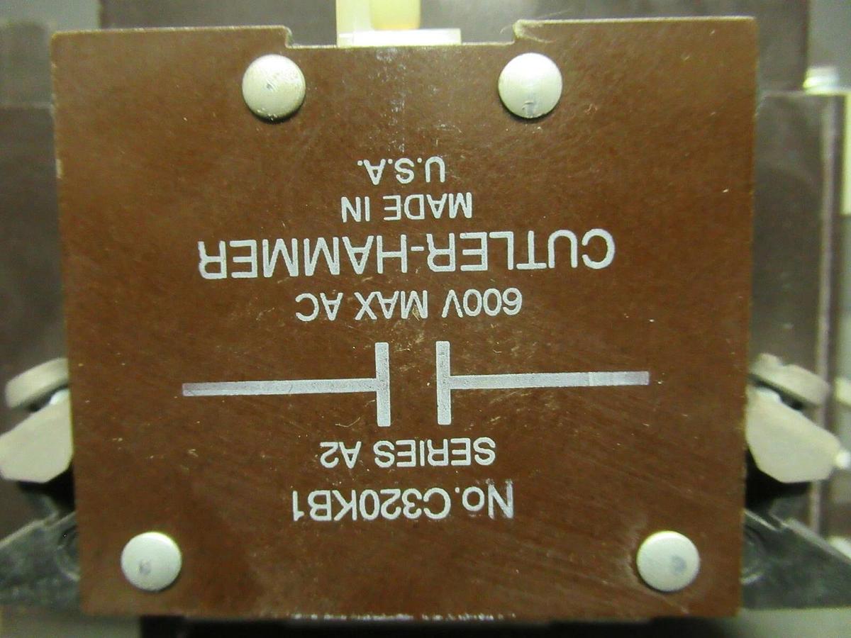 Used CUTLER HAMMER CONTACTOR C10CDN3 SER. B1 45 AMP 600 VAC 25 HP NEMA SIZE: 2