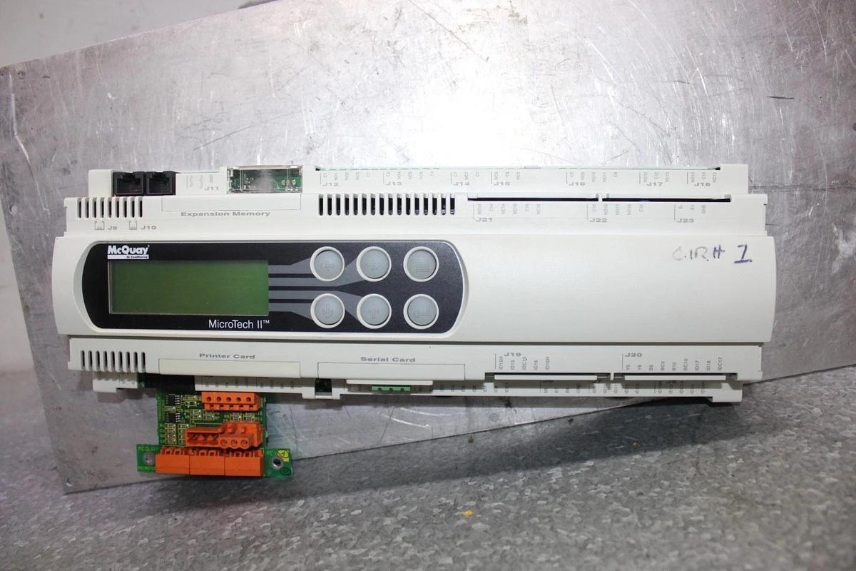 Used MCQUAY CAREL MICROTECH II CHILLER CONTROL MODULE PCO2MQ2BM0 REV. 1.510