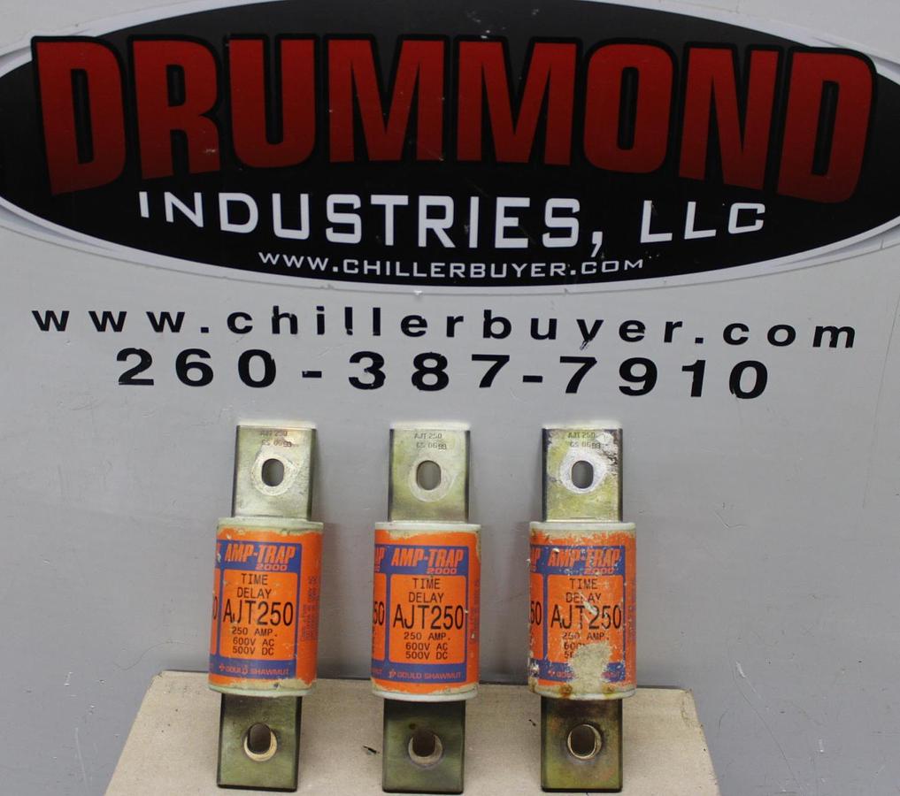 Used LOT OF 2 FERRAZ SHAWMUT AMPTRAP FUSES AJT250 250 AMP 700 VOLT