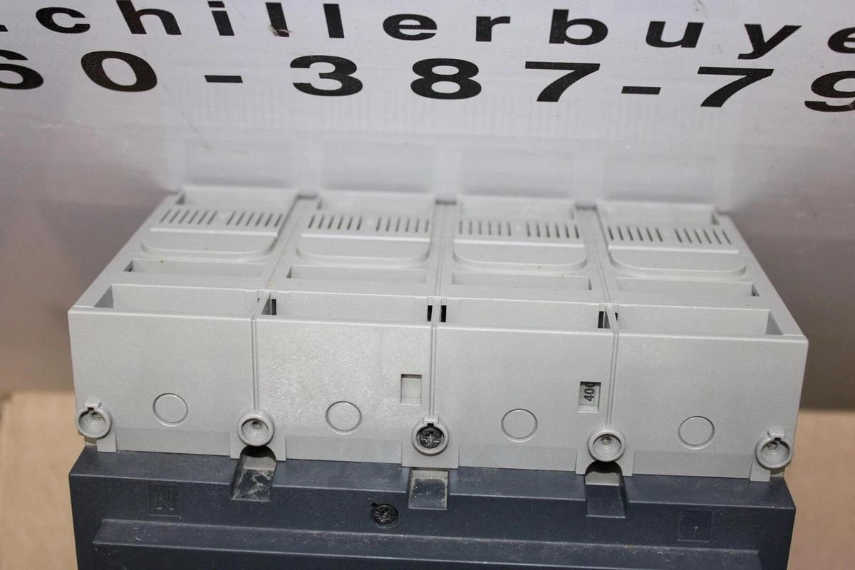 Used MERLIN GERIN INTERPACT MOLDED CASE SWITCH INS400 400 AMP 750 VOLT 3-POLE