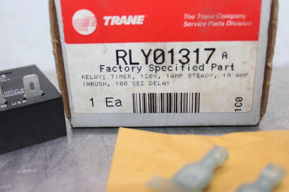 NIB TRANE SSAC SOLID STATE TIMER RELAY TSX241100 RLY01317 120 VOLT 1 AMP 120 SEC