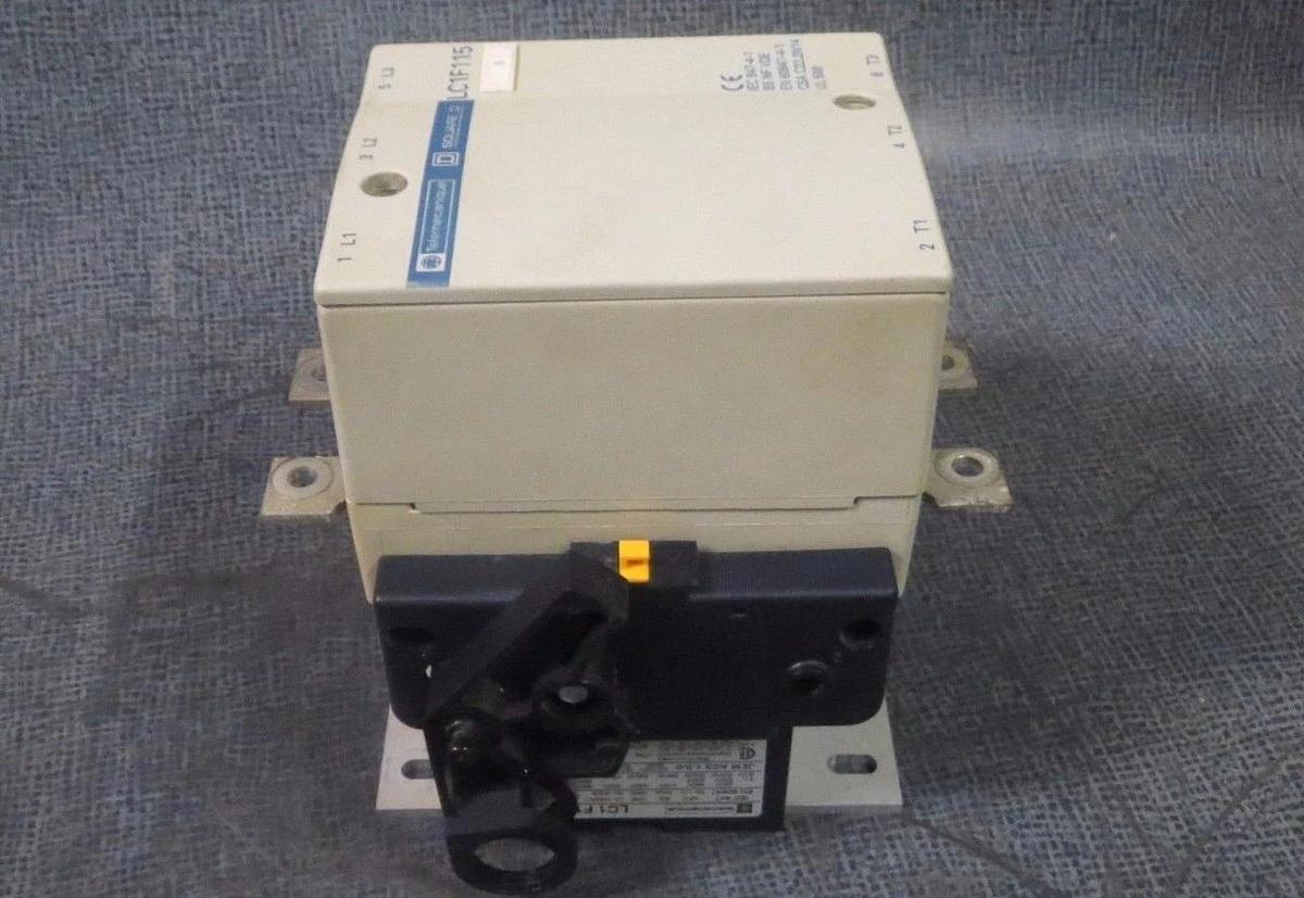 Used SQUARE D TELEMECANIQUE CONTACTOR LC1F115 175 AMP 600 V COIL: 110 VAC