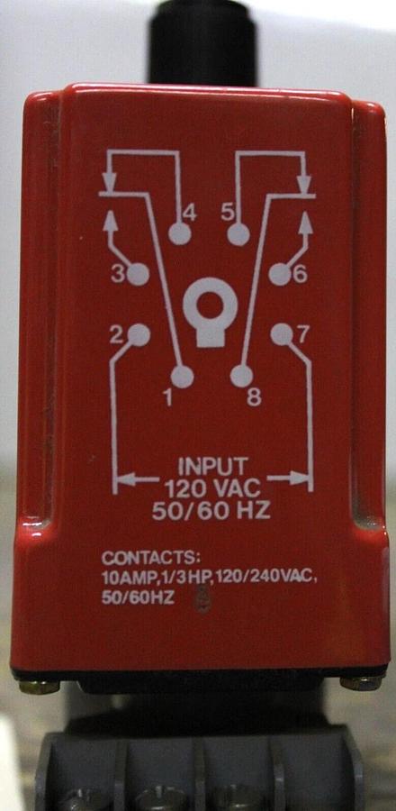 Used LOT OF 2 NCC SOLID STATE TIMER RELAY T1K-3600-461 36-3600 SECOND 120 VAC 10 AMP