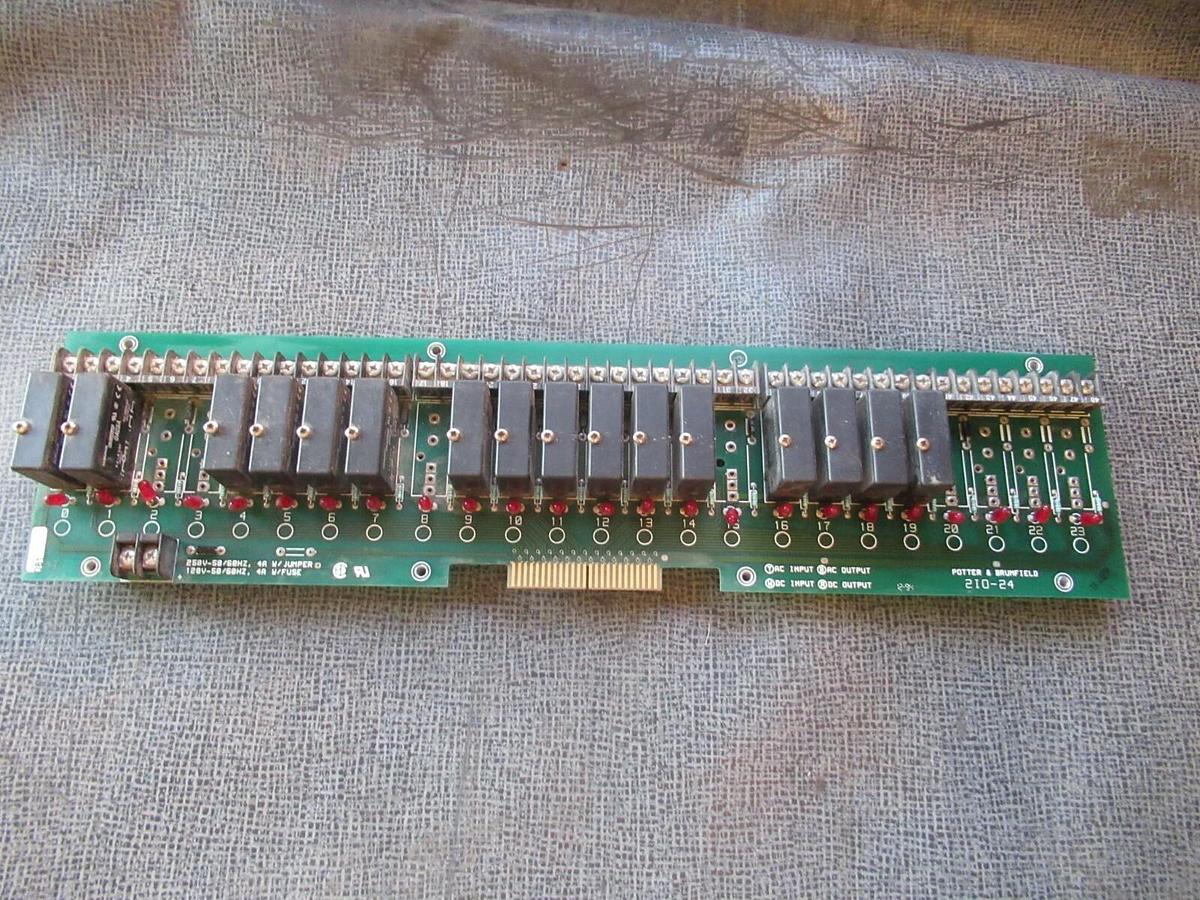 Used POTTER & BRUMFIELD CIRCUIT BOARD 2I0-24 **WARRANTY INCLUDED**