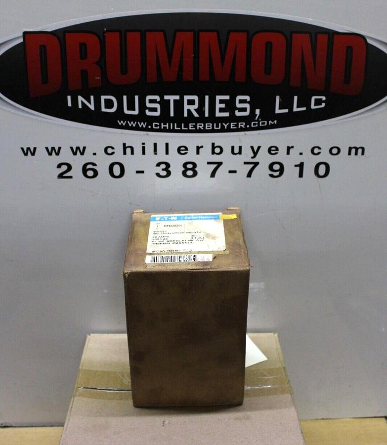 Used EATON CIRCUIT BREAKER HFD3020L 20 AMP 3-POLE 600 VAC HFD-65K **WARRANTY**