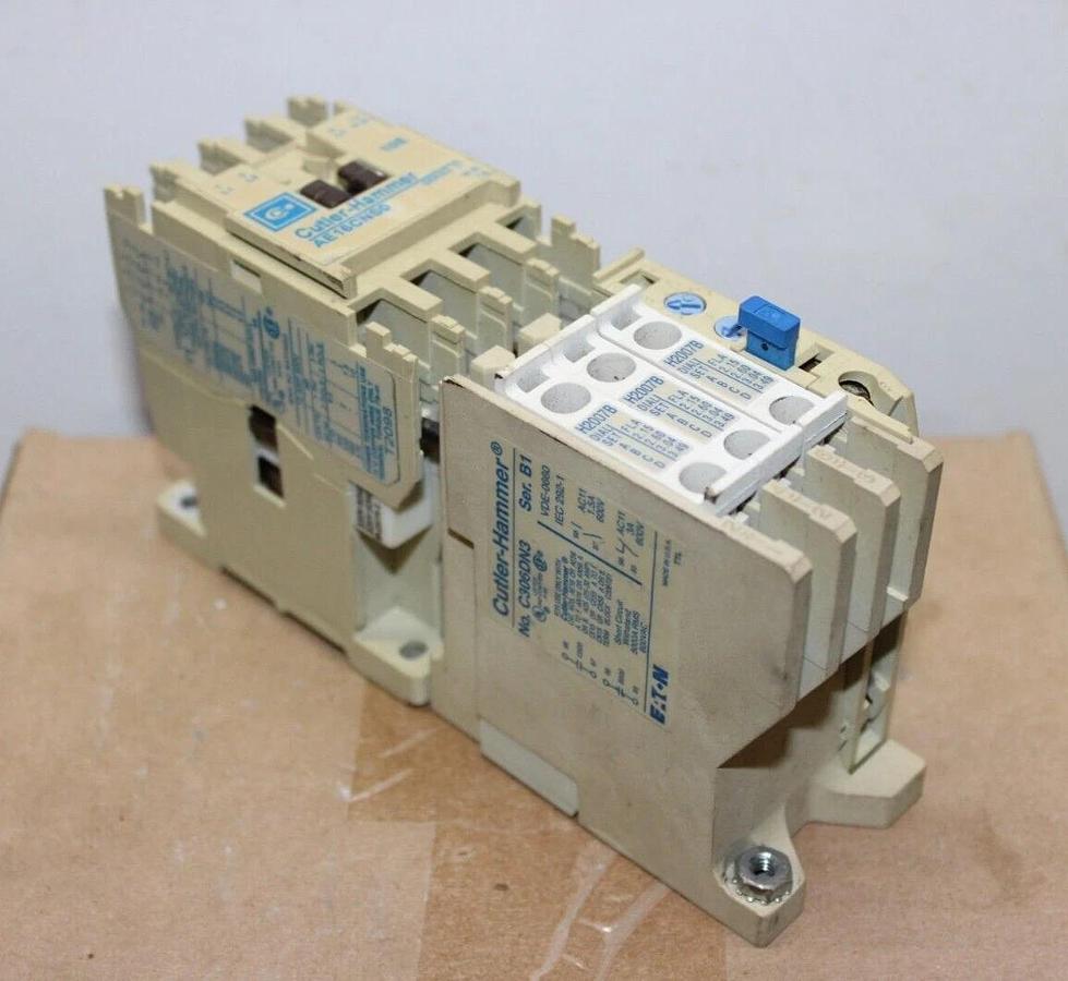 Used CUTLER HAMMER STARTER AE16CNS0 600 VAC 12 AMP 10 HP 3-POLE W/ C306DN3 OVERLOAD