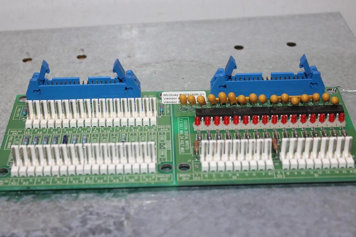 Used MCQUAY CHANNEL DIGITAL INPUT CIRCUIT BOARD 658160B-01 *WARRANTY INCLUDED*
