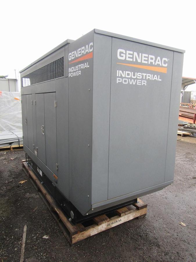 Used 48 KW 50 KW GENERATOR GENERAC NAT GAS LP PROPANE 120/240 V 1 PH 142 HRS WE SHIP