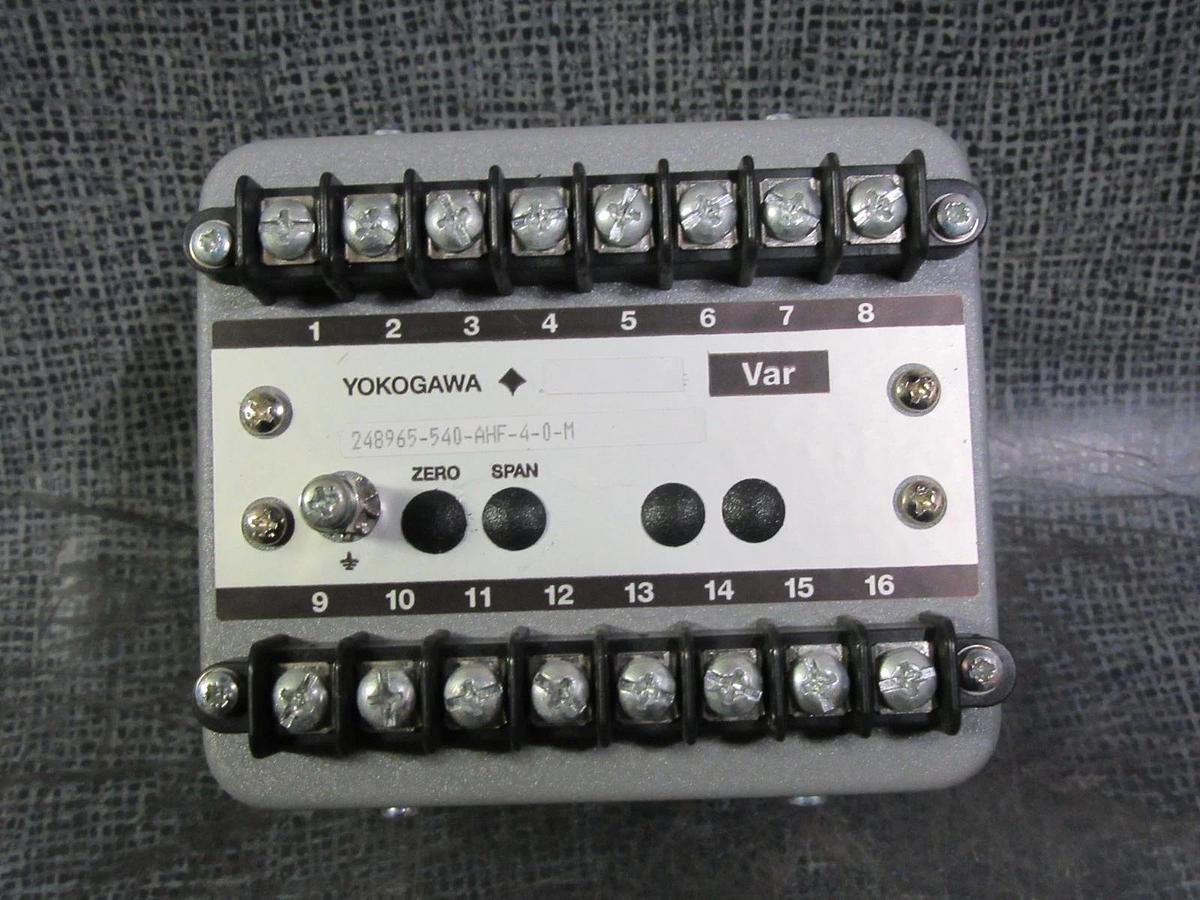Used YOKOGAWA JUXTA VAR TRANSDUCER 120VAC / 5A 248965-540-AHF-4-0-M 3 ELEMENT
