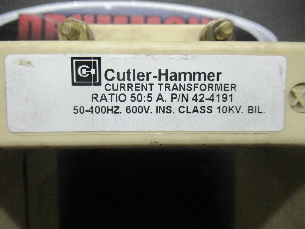 Used INSTRUMENT CURRENT TRANSFORMER 42-4191 / 563-500 RATIO: 50:5 A